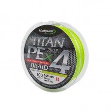 Шнур Kalipso TITAN PEx4 100м зеленый 0,25мм